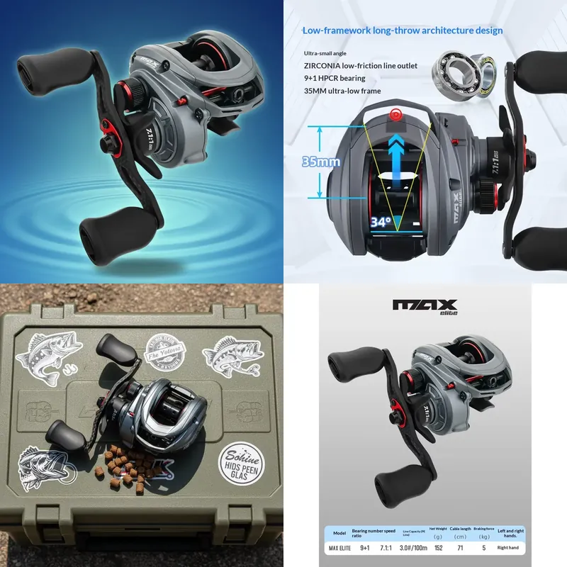 ZGLY Abu Garcia Elite Dropper  - Baitcasting Reel recension och pris