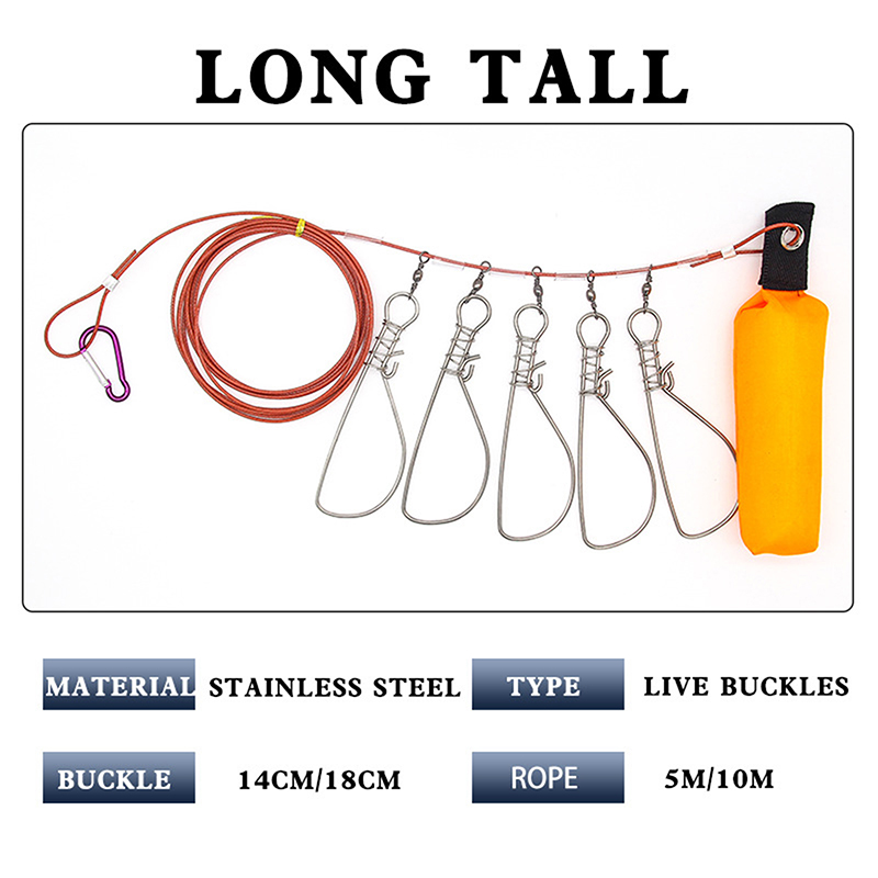 New 5-snap Float Fish Stringer - Reel Repair Kit recension och pris