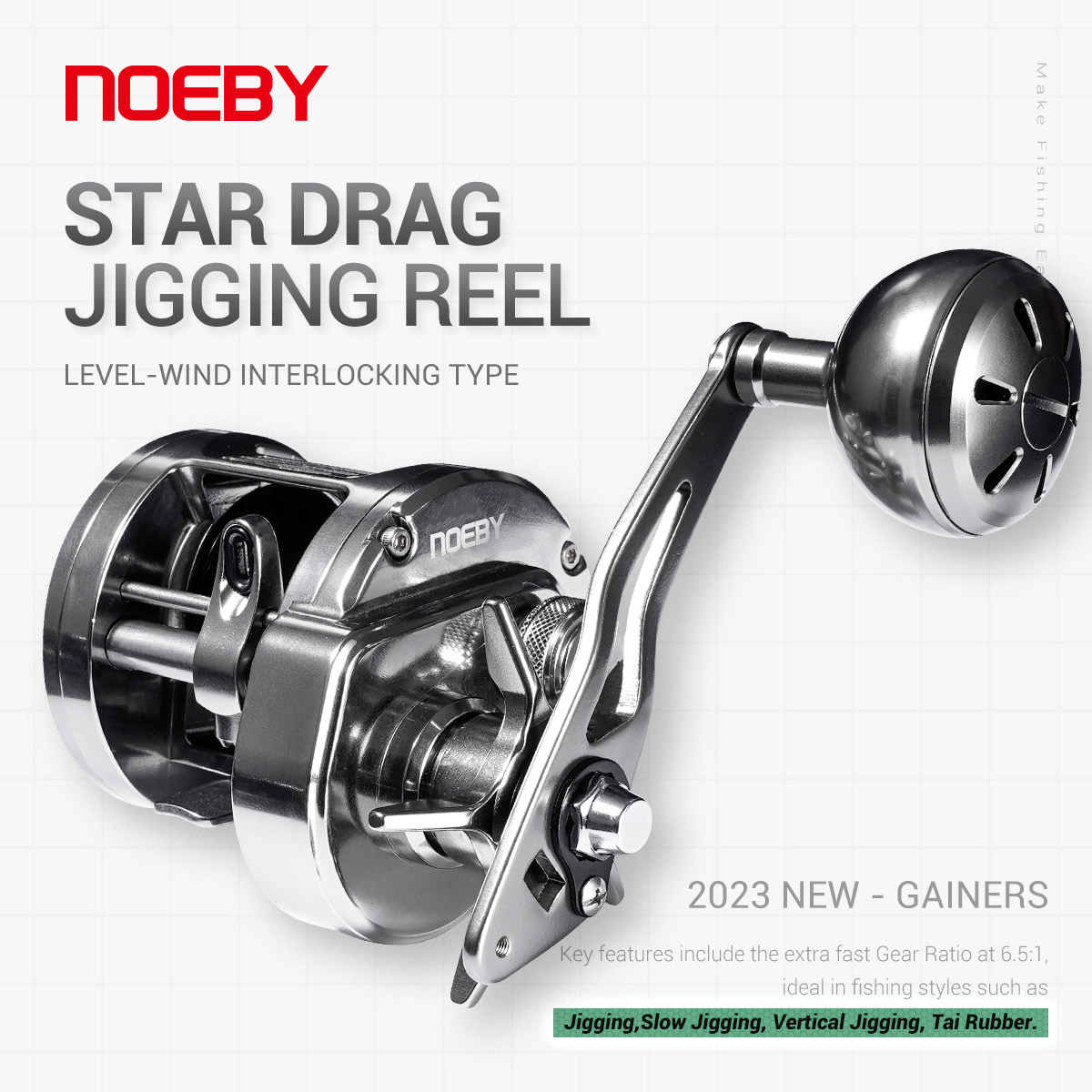 NOEBY Gainers Jigging Reel Met - Daiwa Reel Bg recension och pris